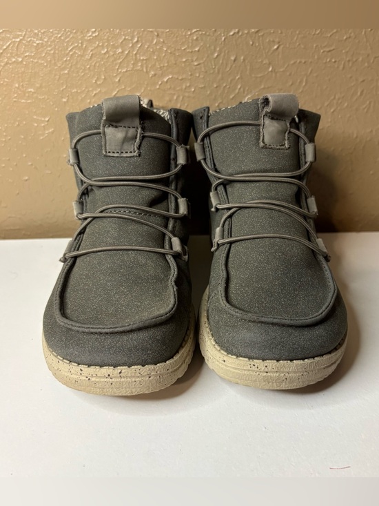 Hey Dude Other - Hey Dude Kids Olive Gray High-Top Boots with Cream Sole
